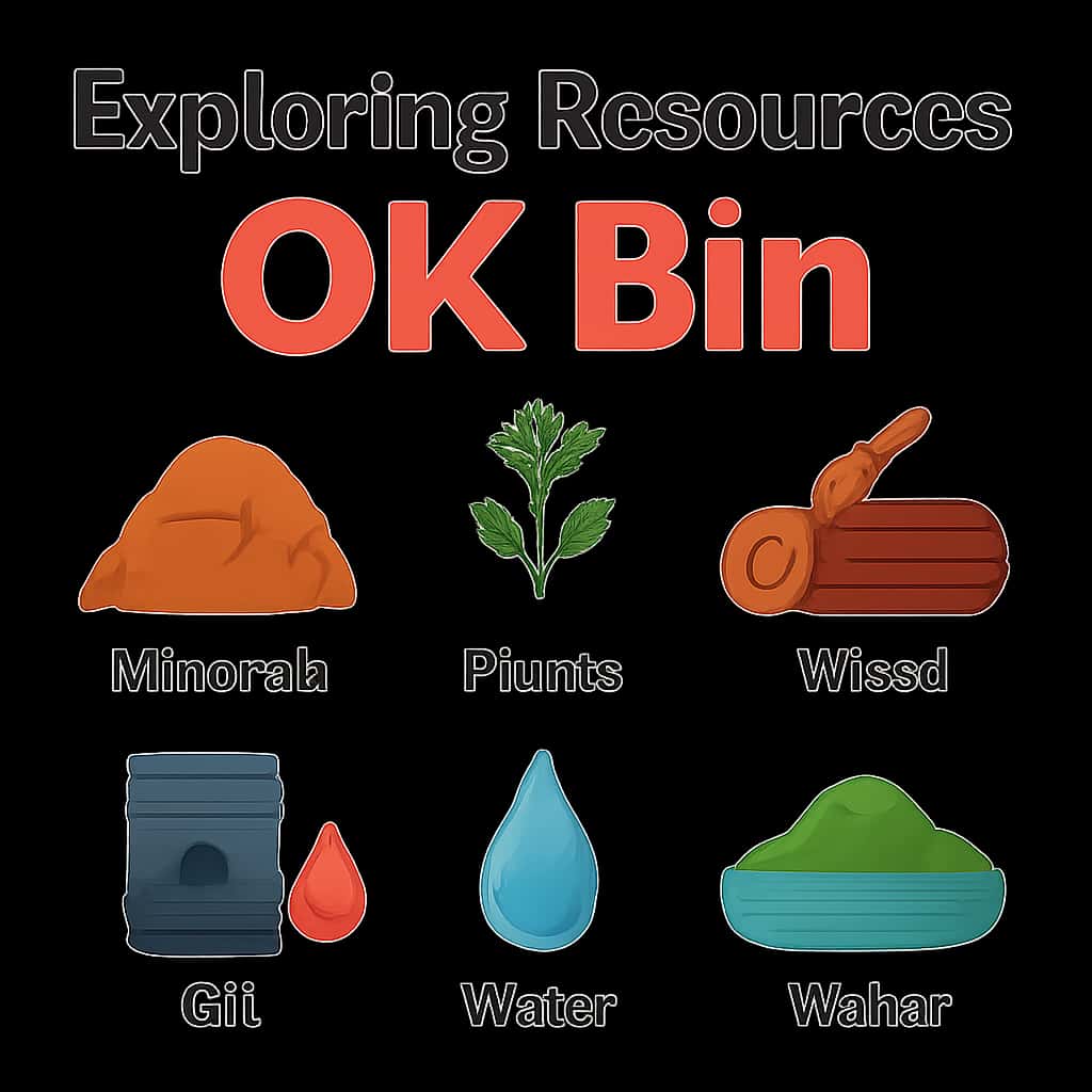 An educational diagram for Exploring Ok Bin Resources.