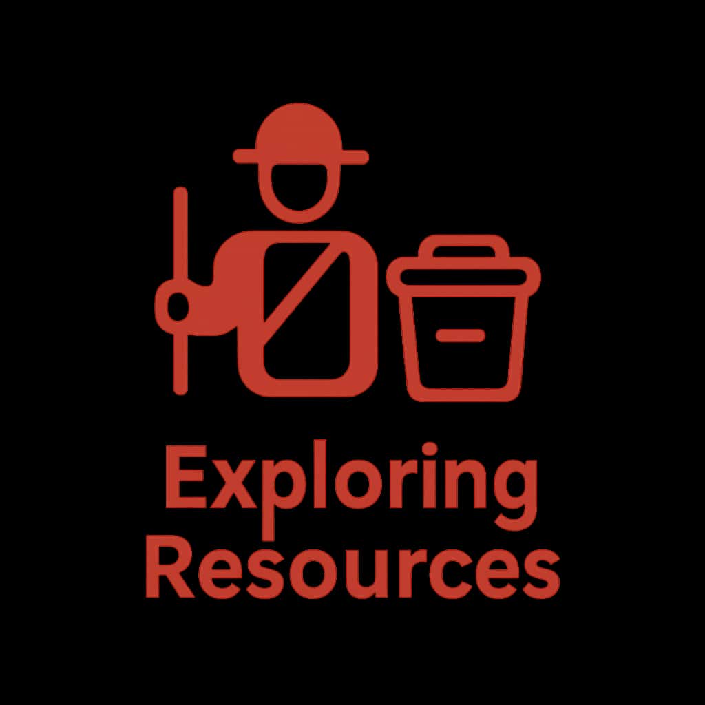 A badge design for Exploring Ok Bin Resources.