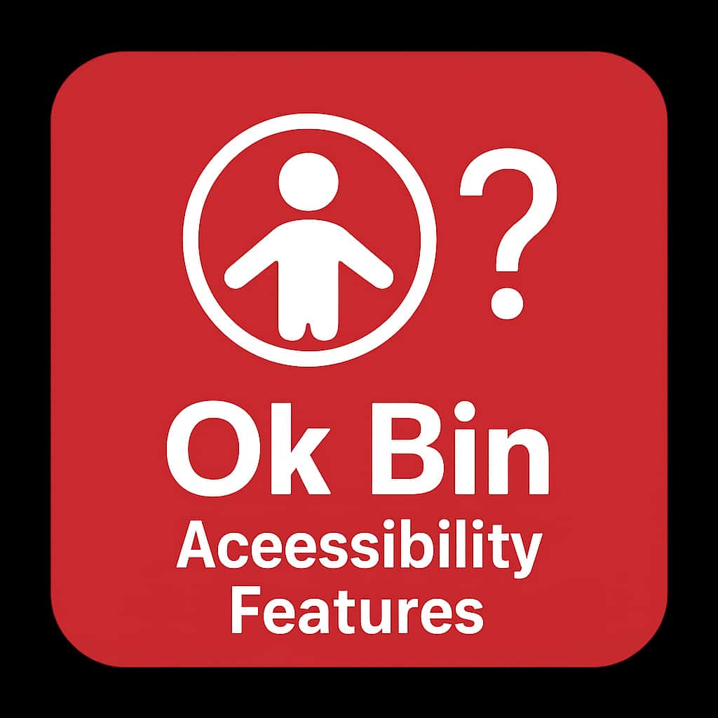 Icon representing Ok Bin Accessibility Features.