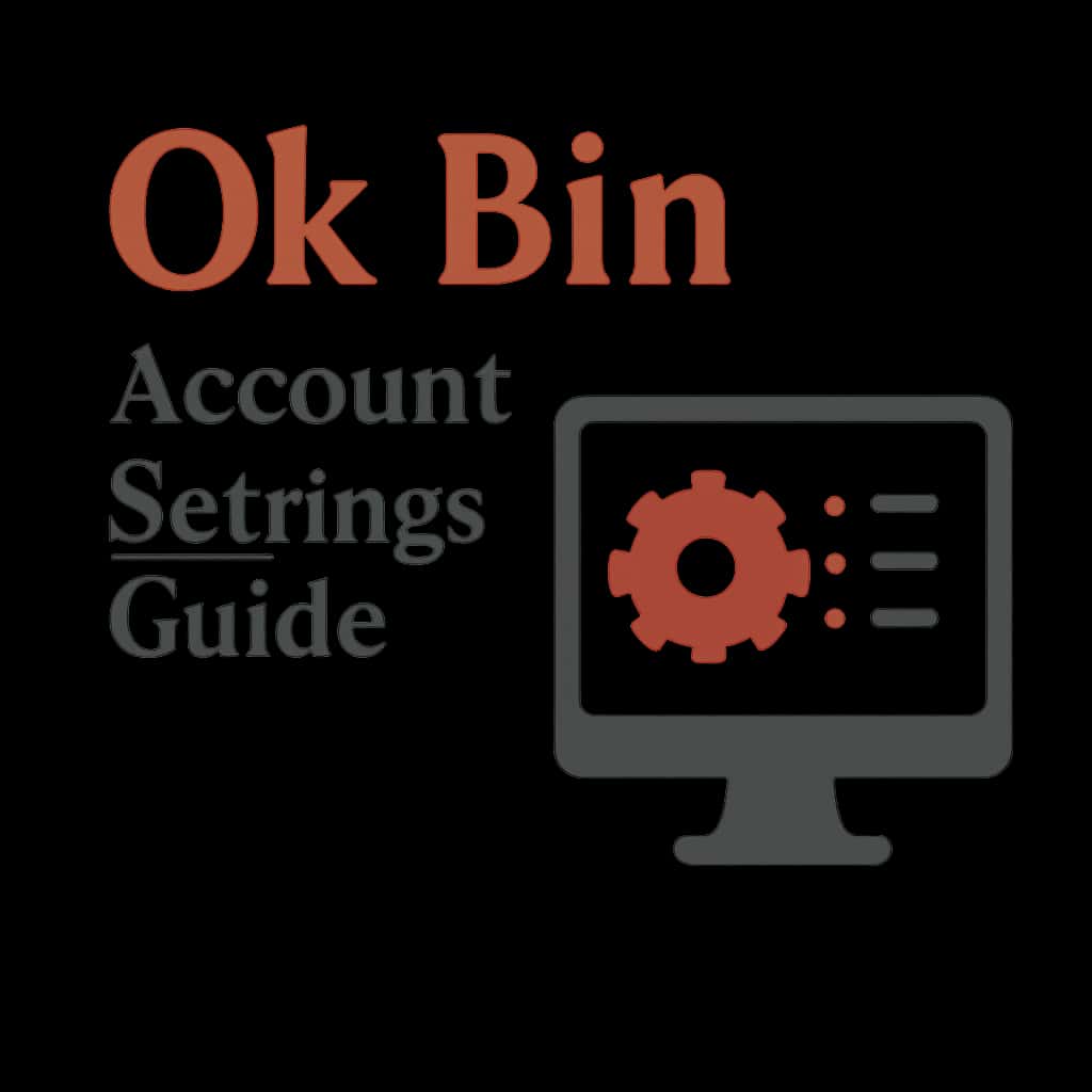 An educational diagram outlining the Ok Bin Account Settings.
