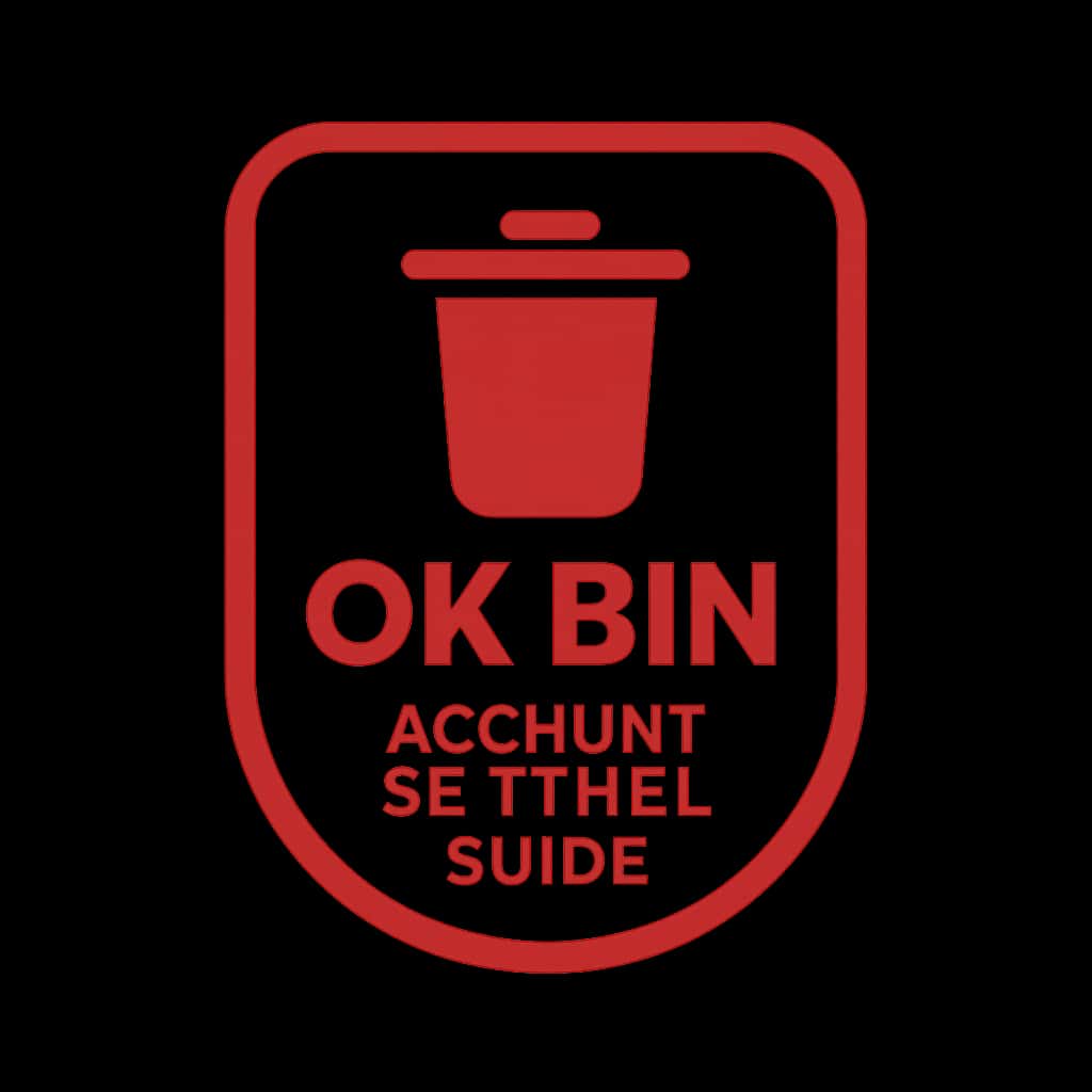 An icon representing Ok Bin Account Settings Guide in a clean design.