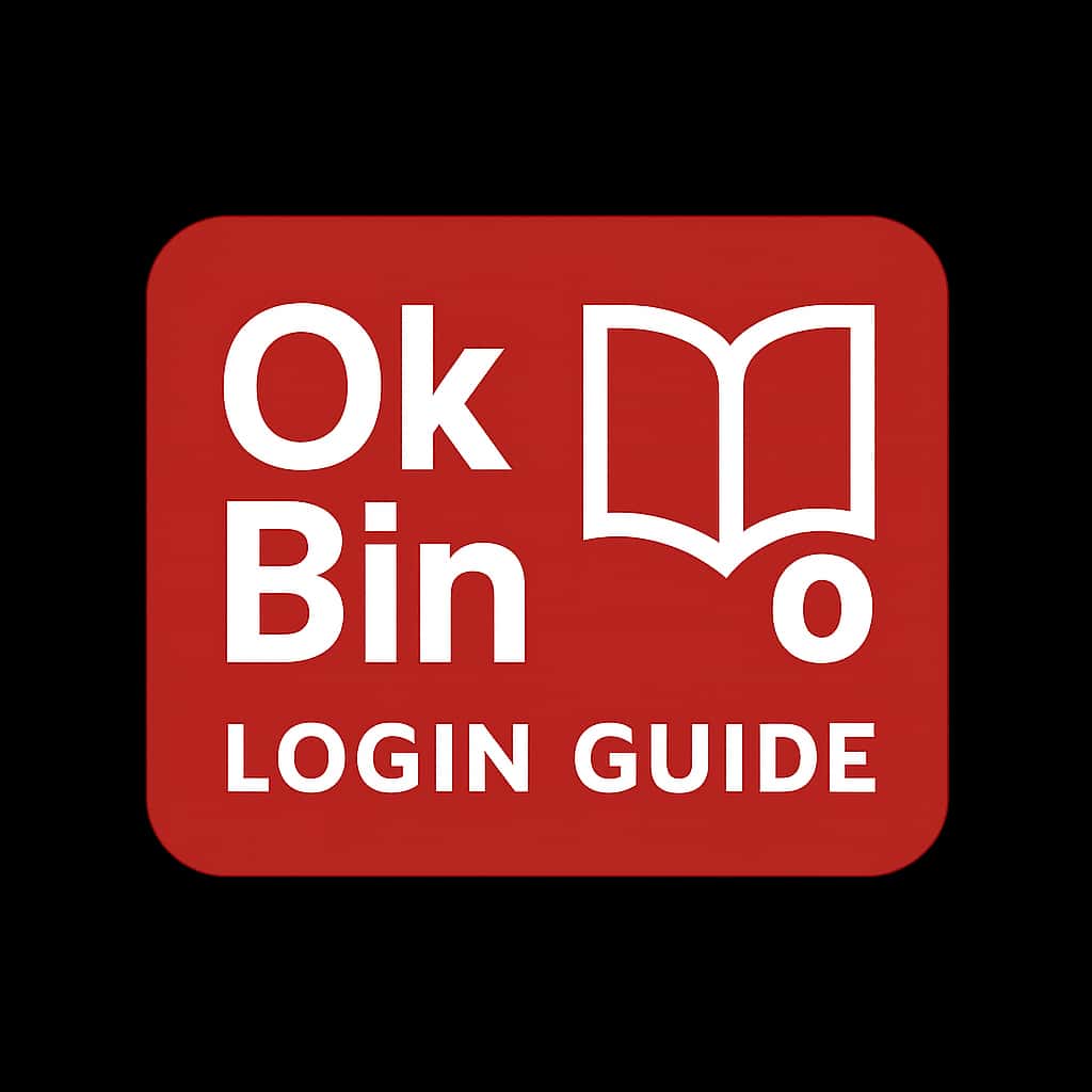 A professional badge representing the Ok Bin Login Guide.