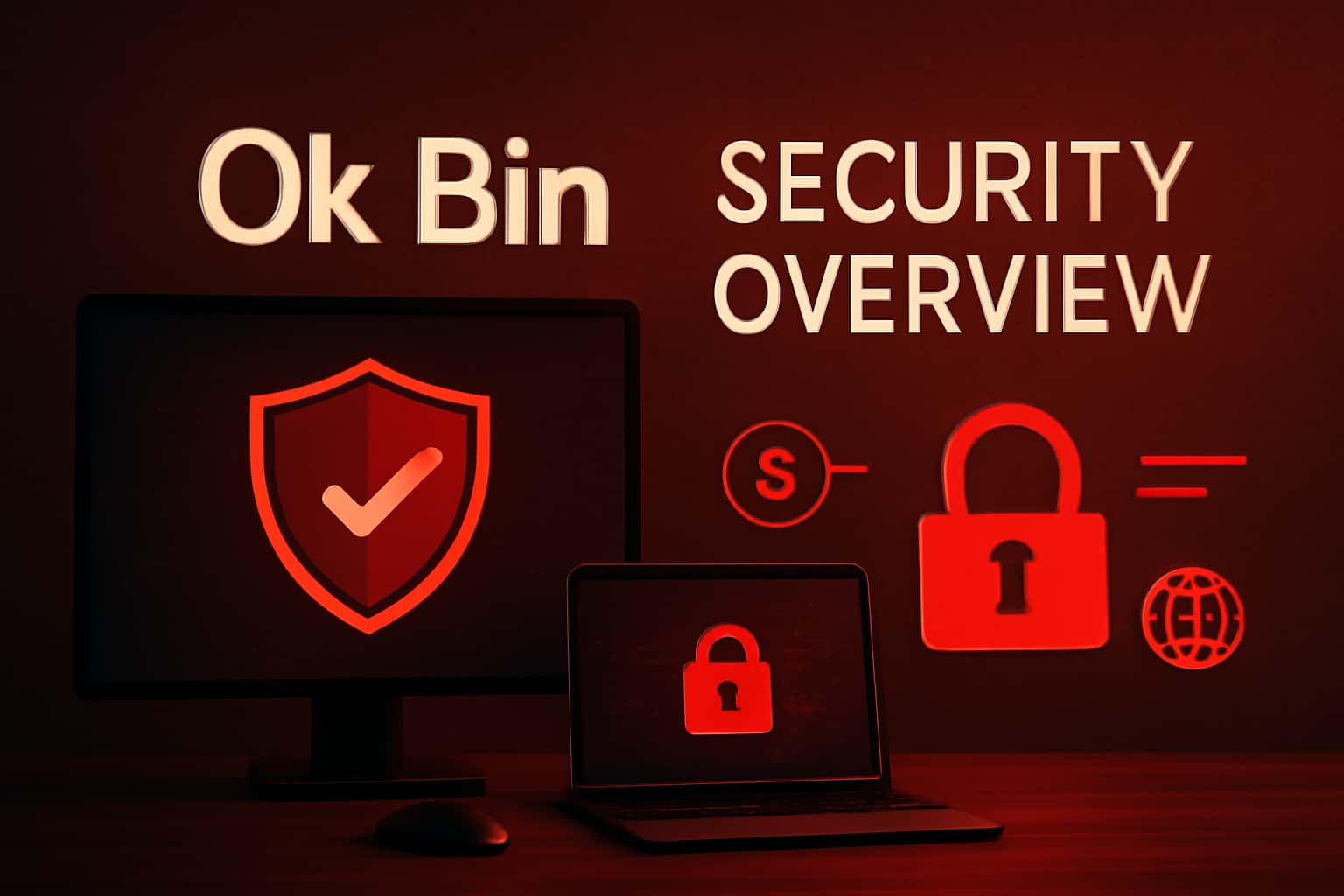 Visual representation of the Ok Bin Security Overview showcasing security features.