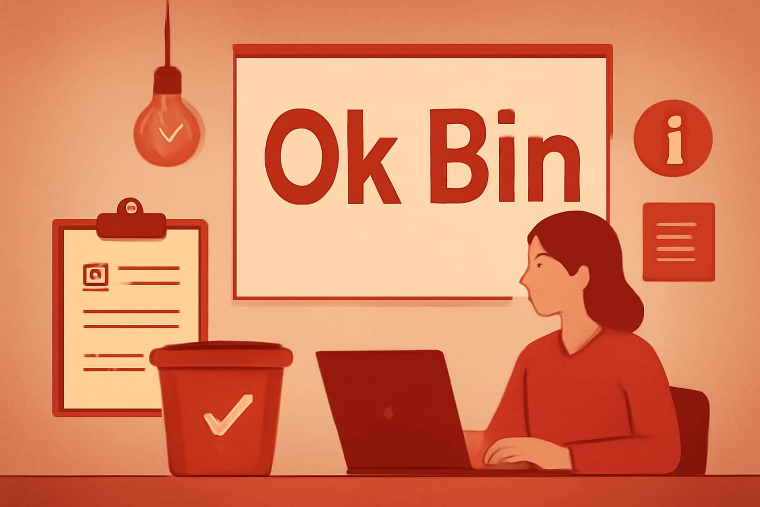 Informational graphic about All Ok Bin Updates