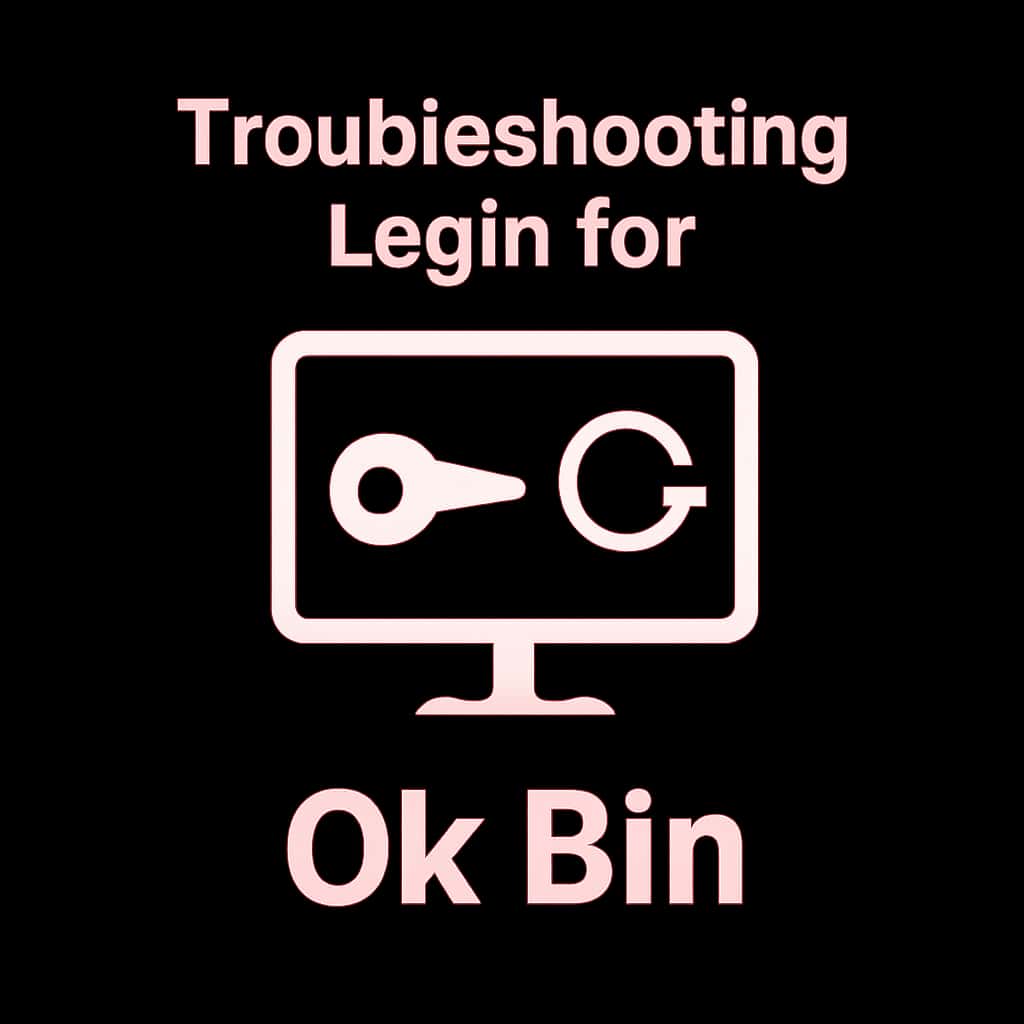 An icon representing guidance for login troubleshooting in Ok Bin.